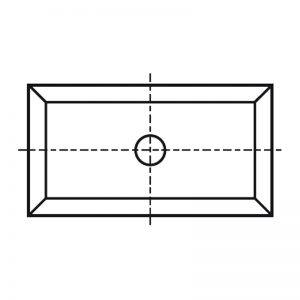 Wisselmes met 1 gat en 4 snijkanten-2